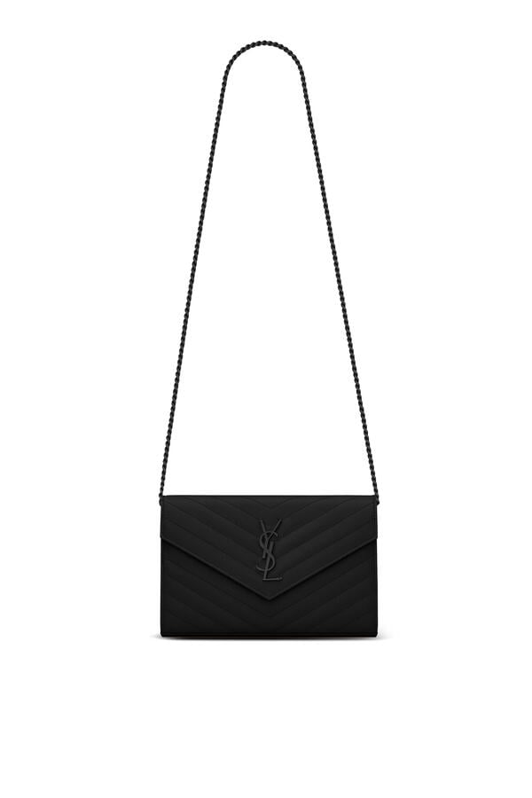  Classic Cassandre Chain Wallet in Grain De Poudre Leather
