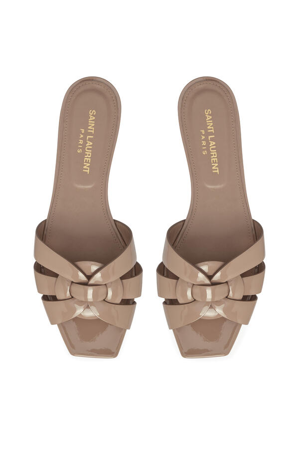 Tribute Mules in Patent Leather 