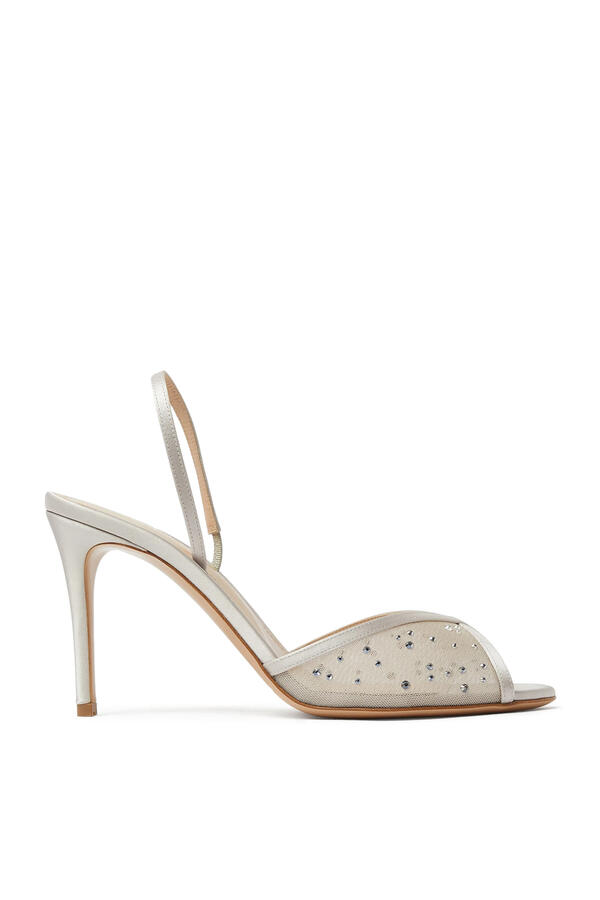 Jen Mesh Glitz 105 Slingbacks