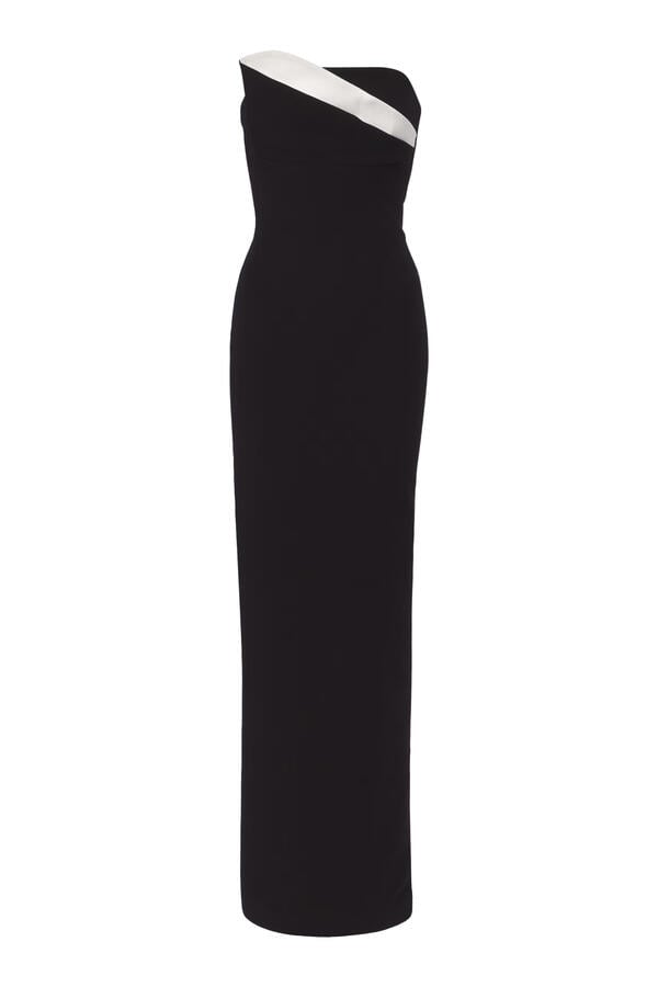 Strapless Drape Gown