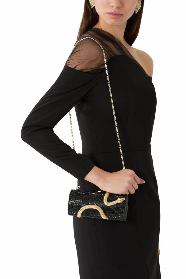  Spiral Snake Crystal Clutch 
