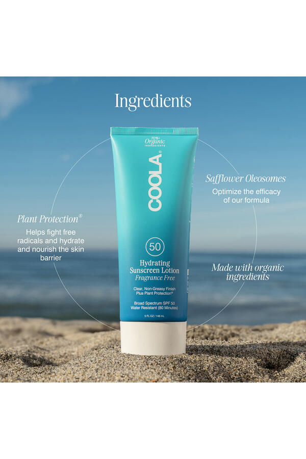 Unscented – Classic Body Organic Sunscreen Lotion SPF50