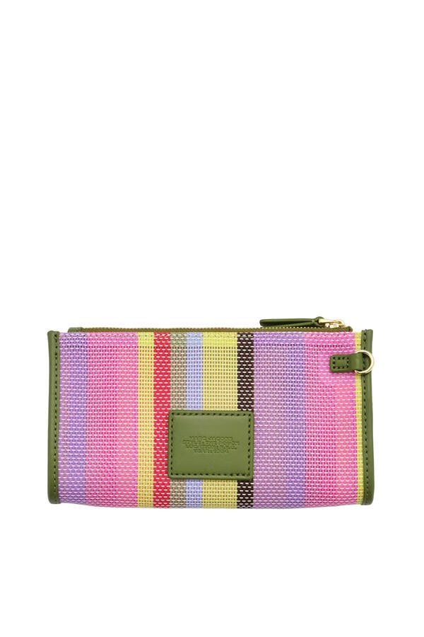 Stripe Mesh Pouch