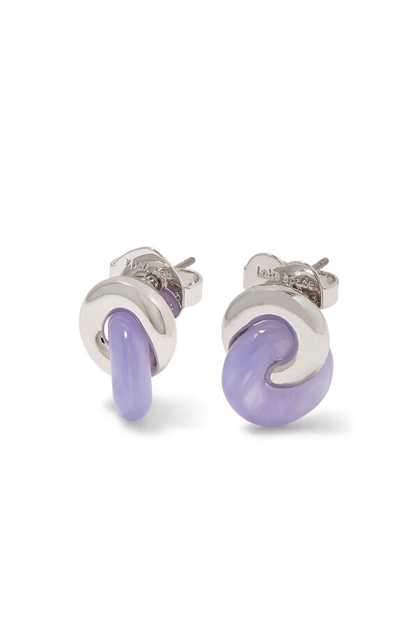 Interlock Studs, Titanium Posts & Cubic Zirconia, Acetate