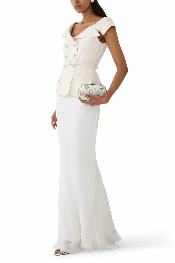 Bouclé Maxi Dress