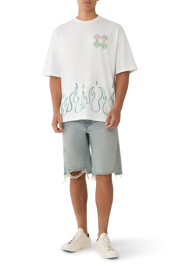 MA Quad Flames Oversized T-Shirt
