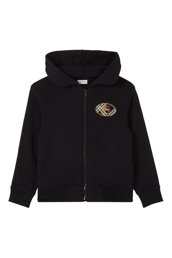 Kids Check Knight Stamp Zip Hoodie