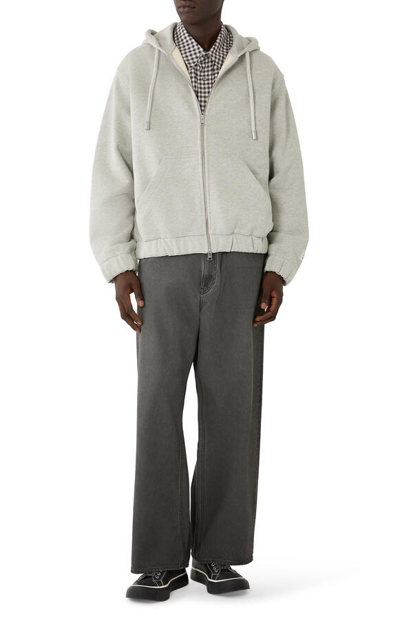 Zipped Cotton Hoodie