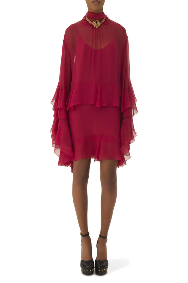 Ruffled Mini Dress