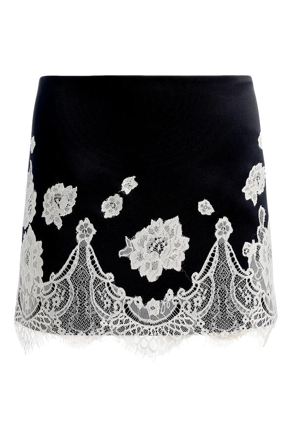 Rubi Lace Trim Micro Skirt