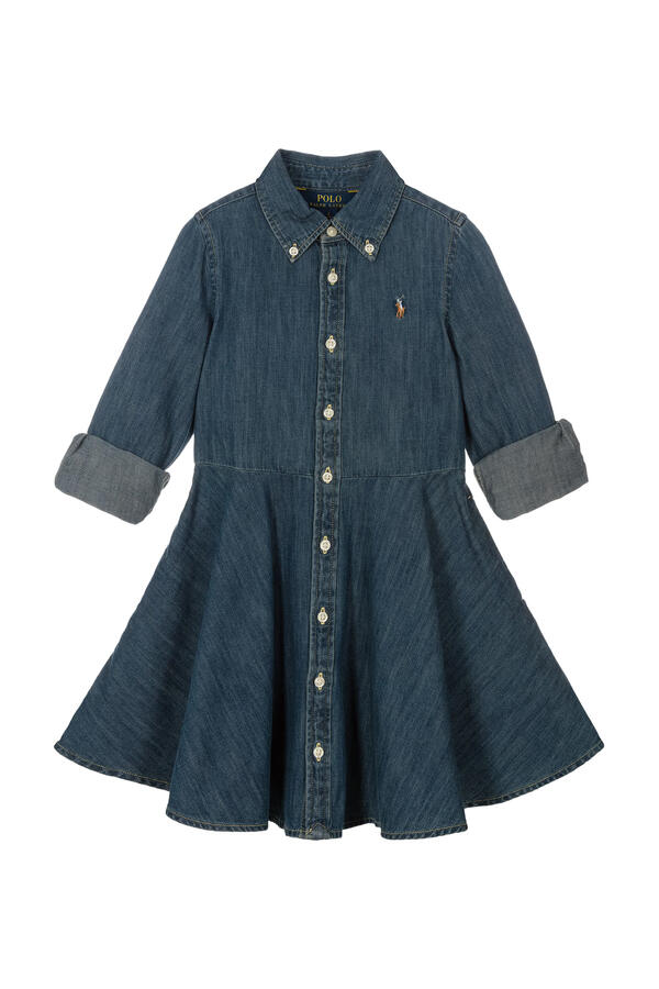 Kids Logo Belted Shirtdress