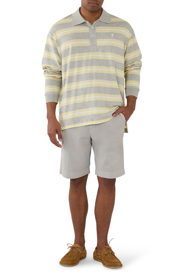 Logo Embroidered Cotton Polo