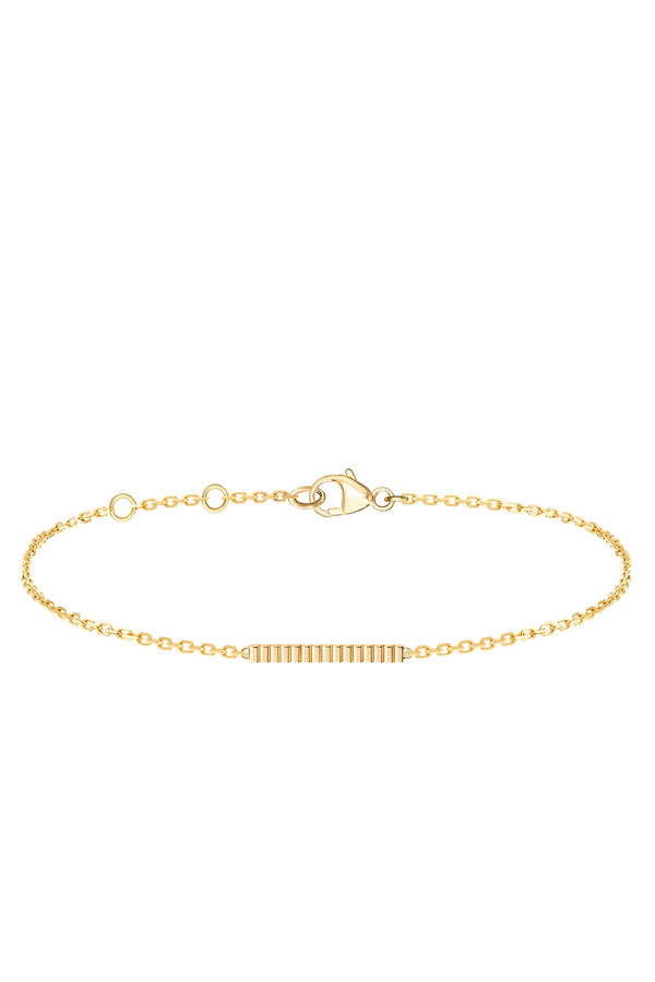 Quatre Grosgrain Chain Bracelet, 18k Yellow Gold