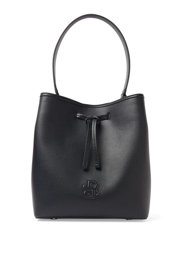 Anett Double B Monogram Drawstring Bag
