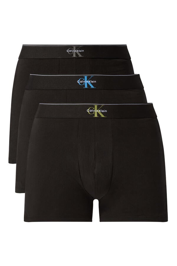 Graphic Monogram Cotton Stretch Trunks, Set of 3