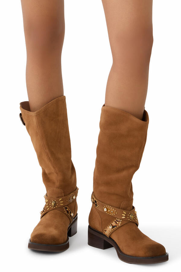 Western Biker Boots 