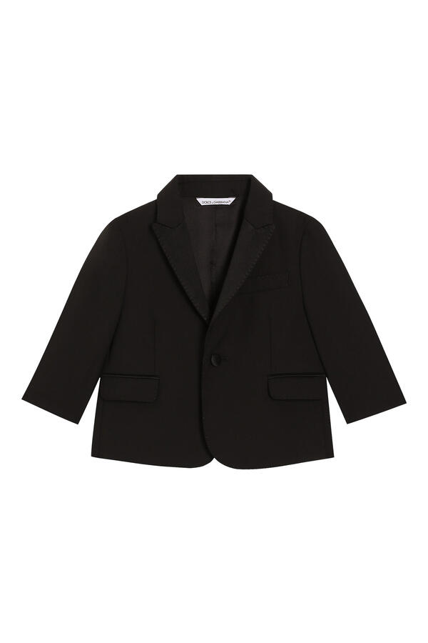 Kids Single-Breasted Suit and Tuxedo Trousers Set