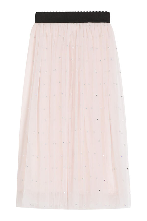 Kids Tulle Skirt with Rhinestone Embellishment