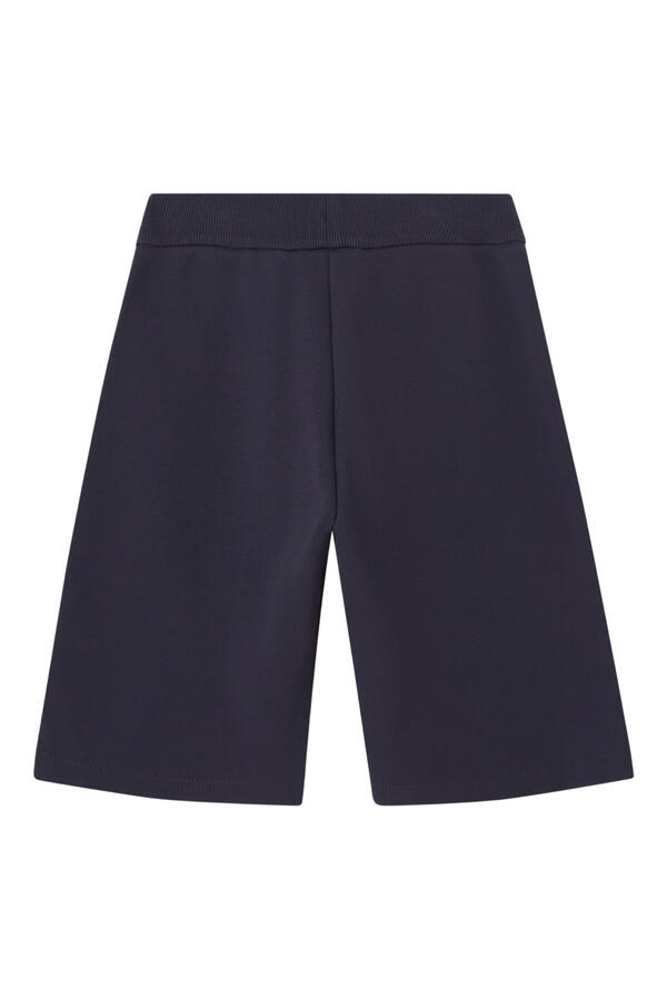 Kids Fleece Cotton Shorts with Ribbed Drawstring Waistband