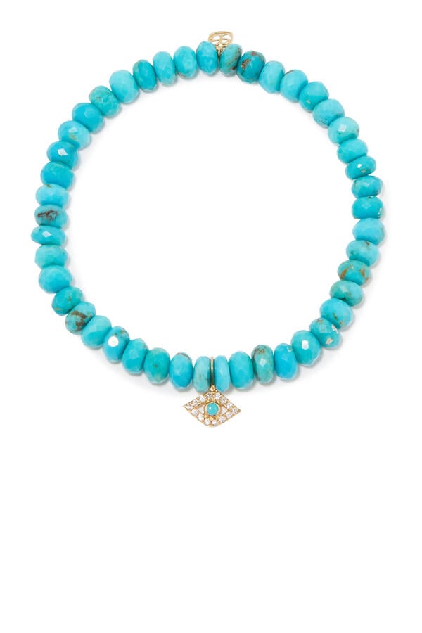 Evil Eye Turquoise Charm Bracelet