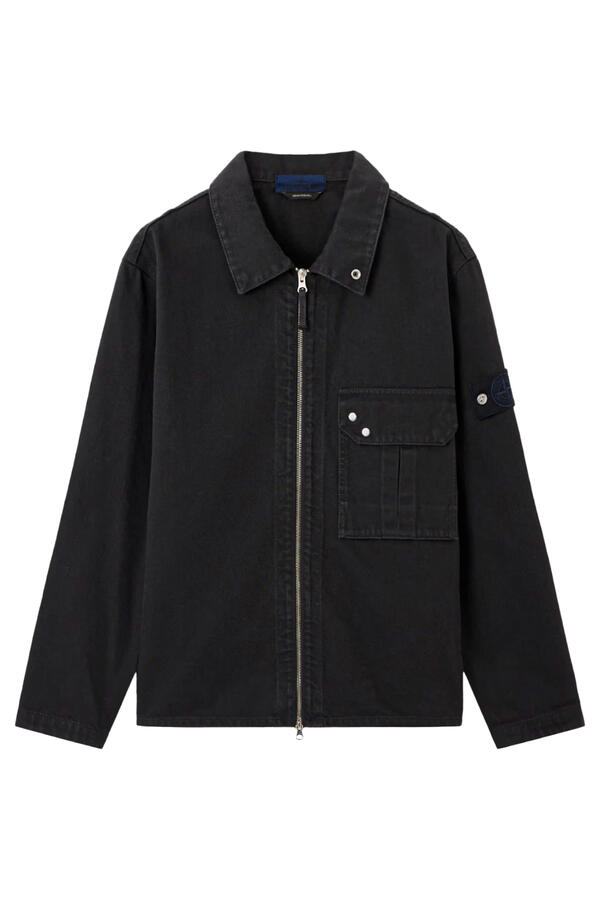 Logo Badge Zip-Fastening Overshirt