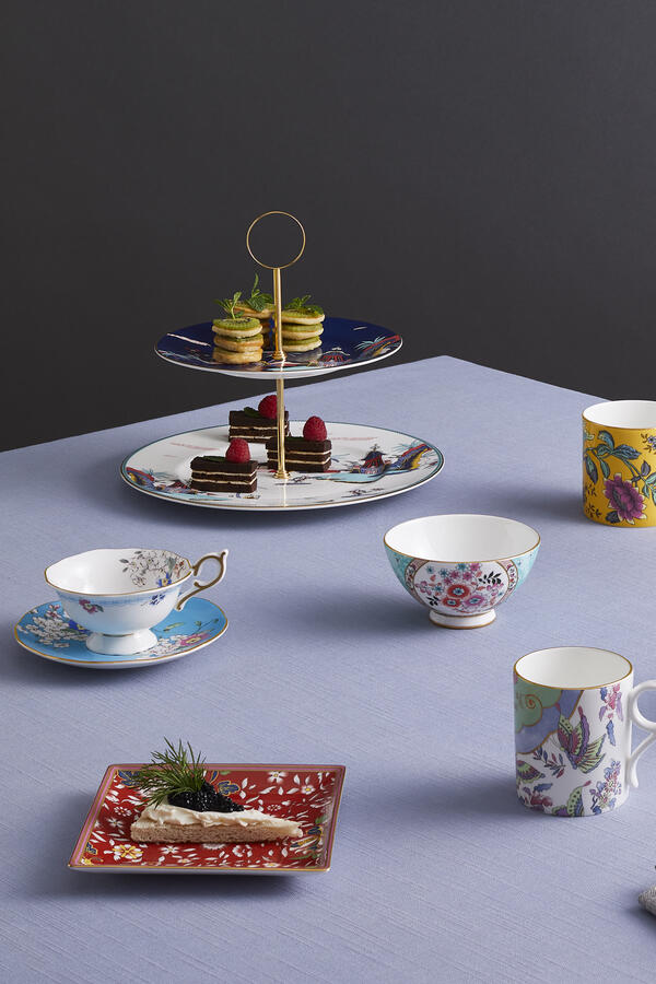 Wonderlust Sapphire Garden Teacup & Saucer