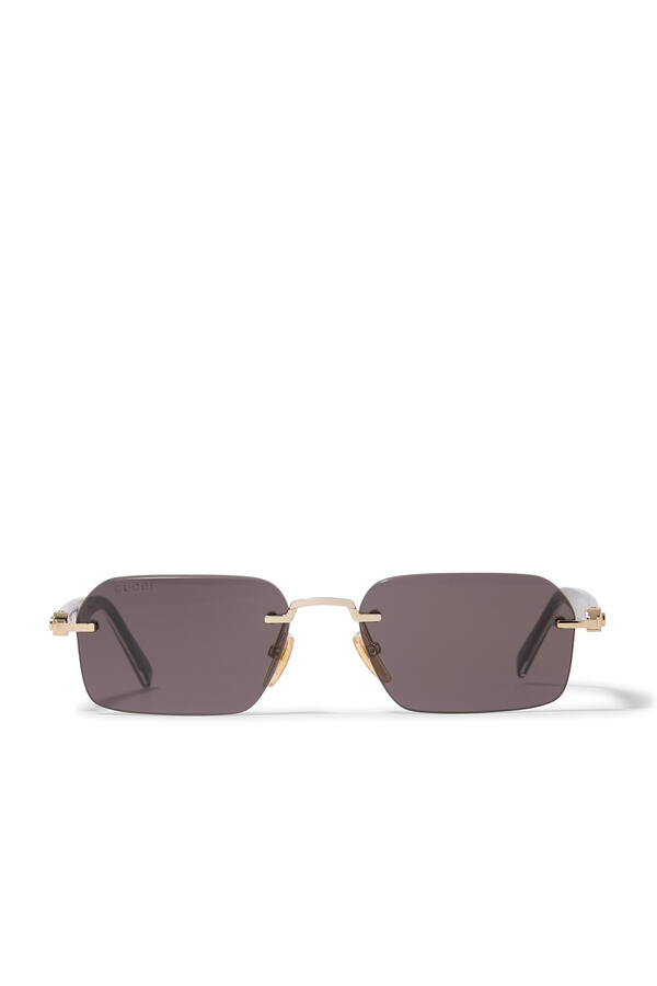 Rectangular-Frame Sunglasses