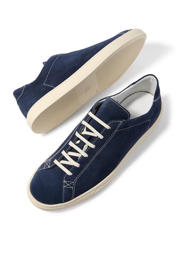 Racquet Leather Sneakers