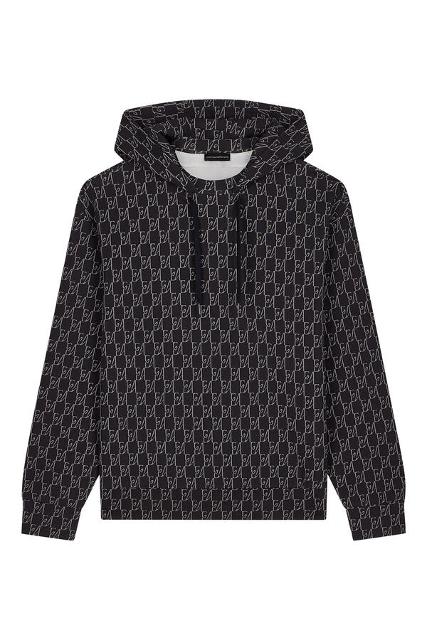 All-Over Logo Print Hoodie 