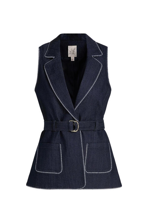 Andrea Twisted Trim Vest