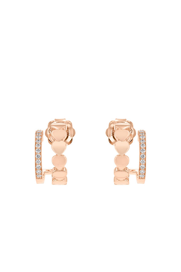 LIT Huggies, 18K Rose Gold & Diamonds
