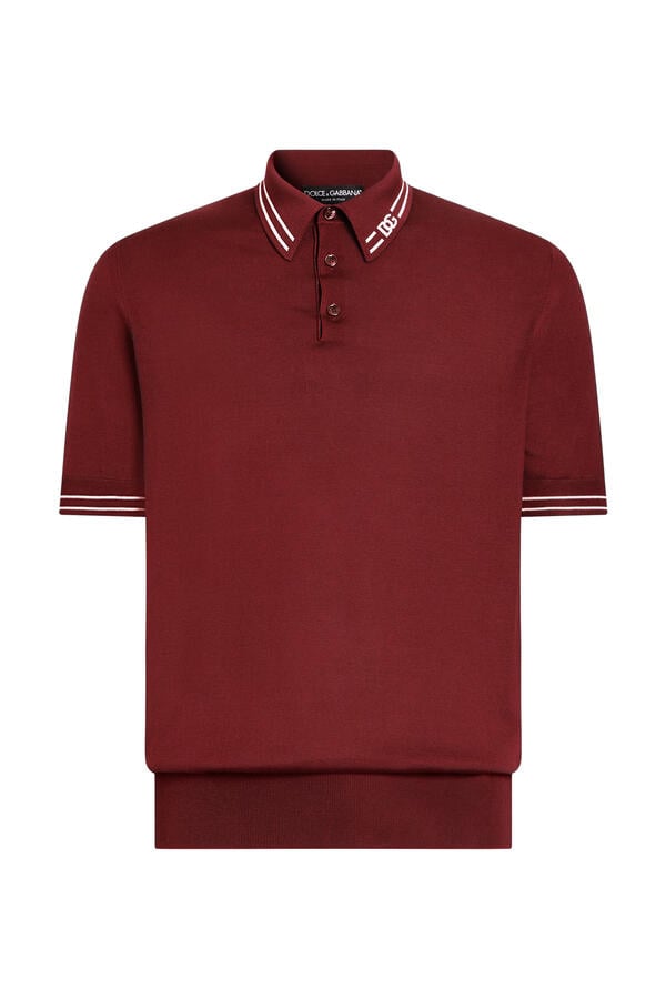 Polo Shirt in Smooth Silk 
