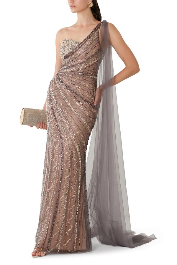 Sequined Evening Dress