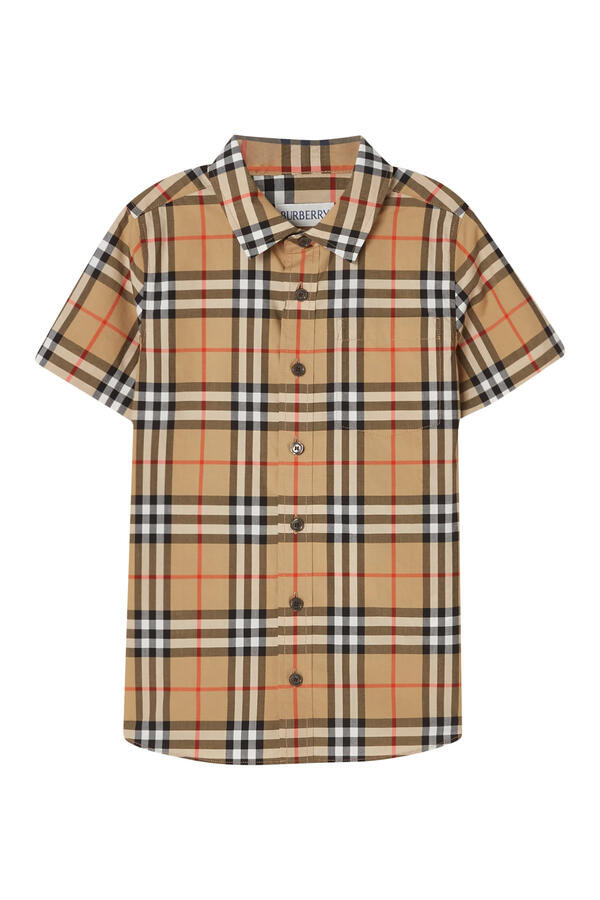 Kids Check Cotton Shirt