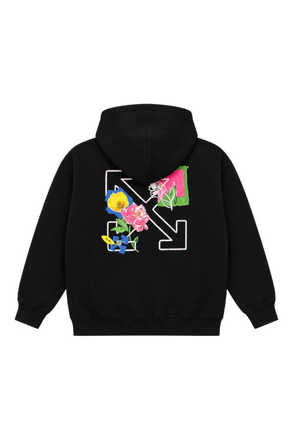 Kids Arrow Flower Zip-Up Hoodie 