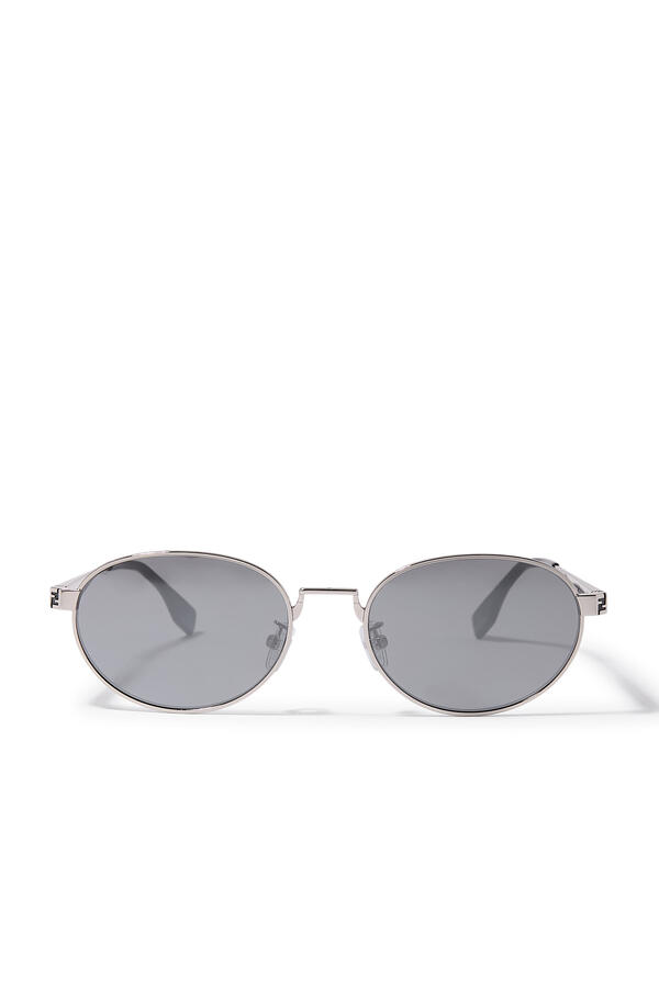 Sky Palladium-Colored Metal Sunglasses