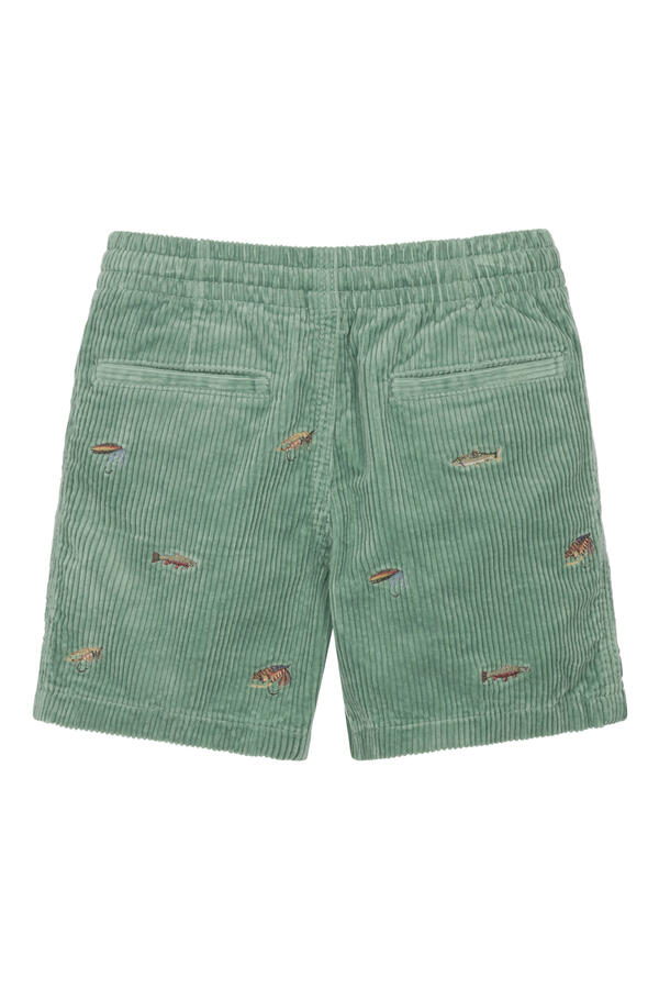 Kids  Polo Prepster Embroidered Corduroy Shorts 