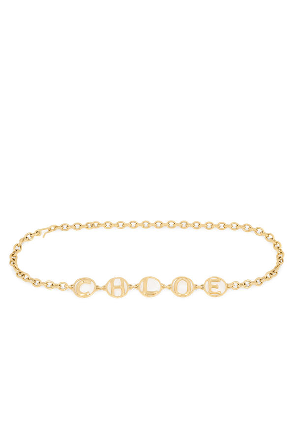 Script Jewellery Belt, Brass