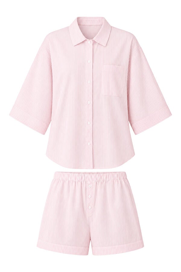 Stripe Shortie Pajama Set