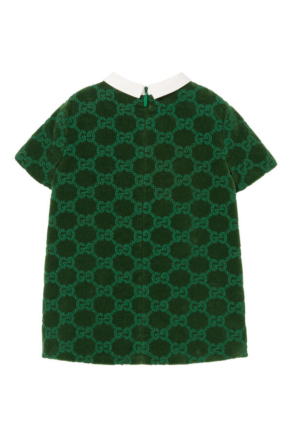 Kids GG Cotton Velvet Dress