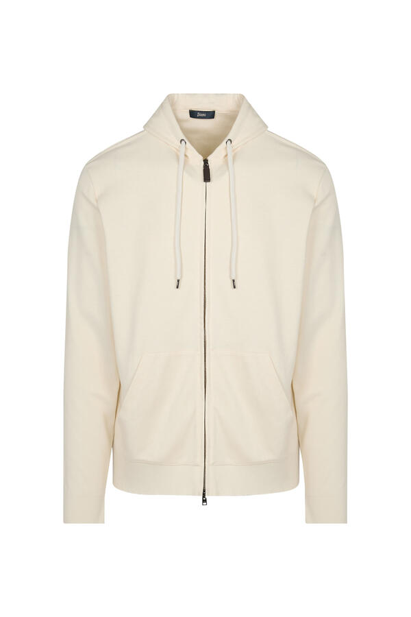 Sweatshirt in Warm Jersey Knit Effect 