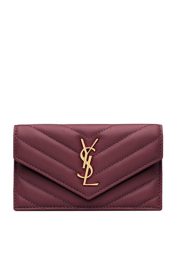 Cassandre Fragments Lambskin Flap Card Case