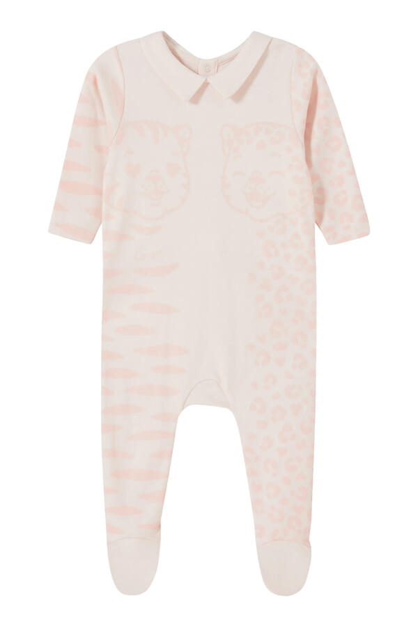 Kids Animal Print Pajama Romper