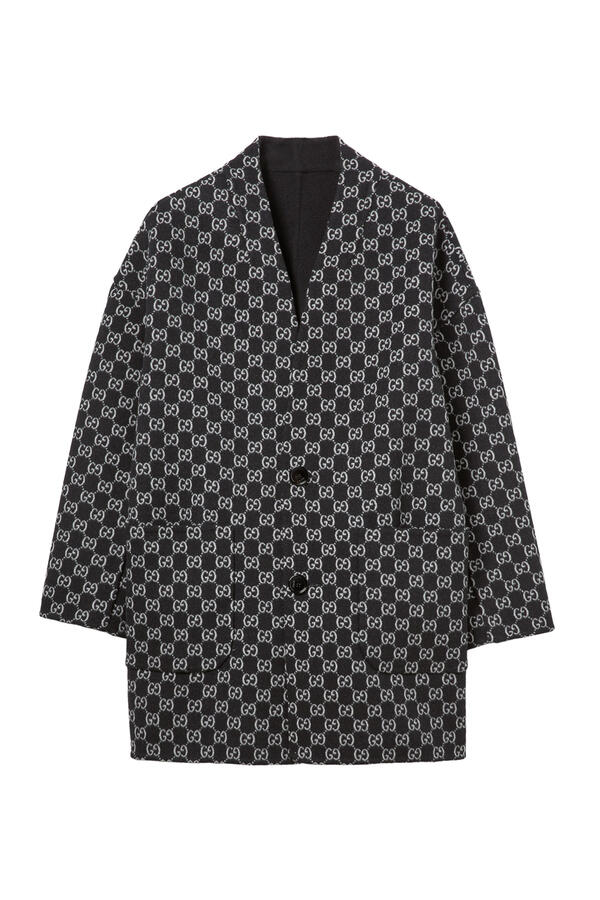 Reversible Silk Wool Coat