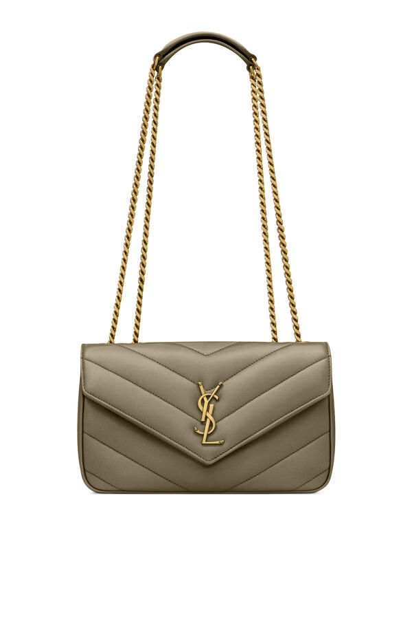  Loulou Small Chain Bag In Matelassé Lambskin