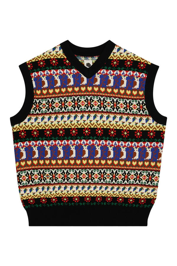 Jacquarded Slope Vest 