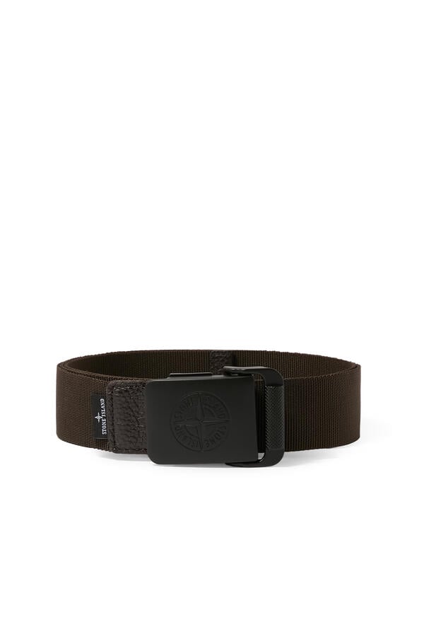 Belt with Compass Logo Buckle