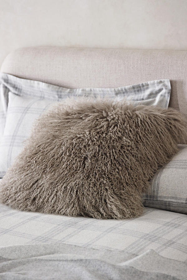 Tibetan Sheepskin Cushion 