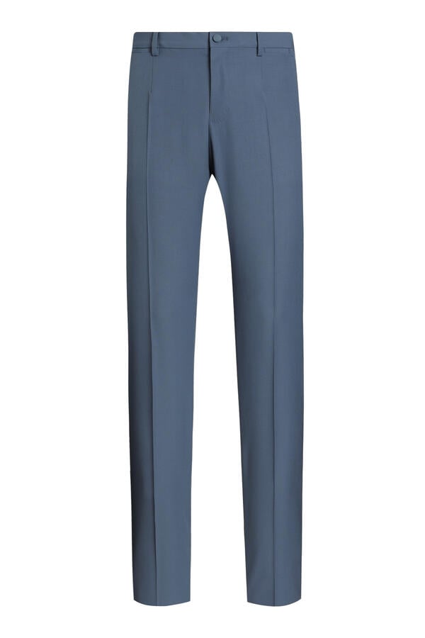 Wool Poplin Trousers