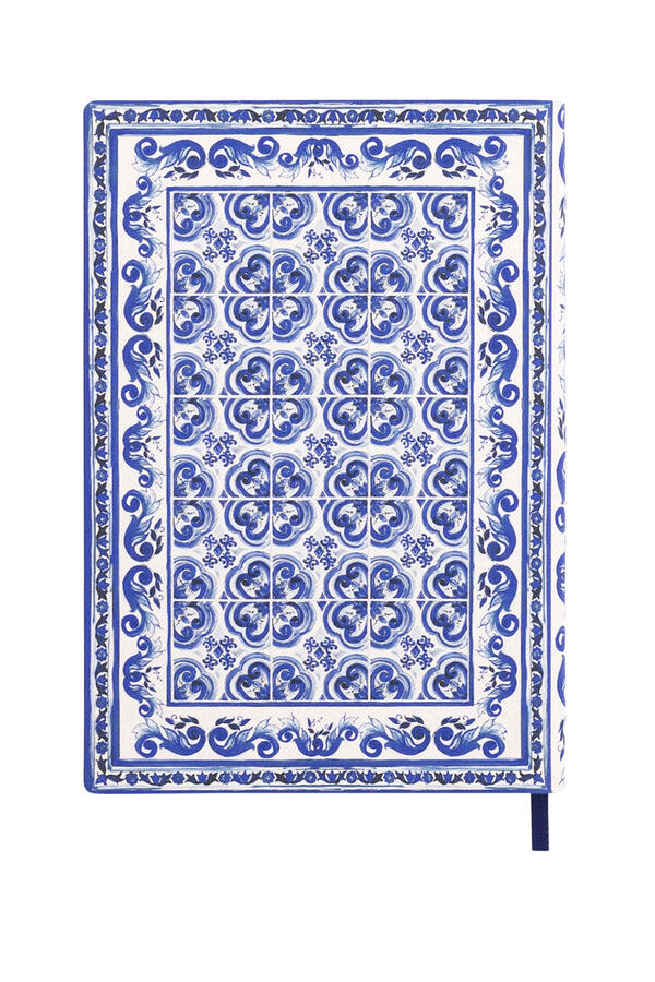 Blu Mediterraneo Medium Ruled Notebook with Textile Cover
